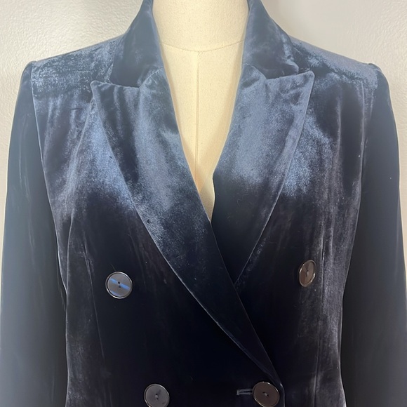 Massimo Blue Silk Jacket - Picture 8 of 17